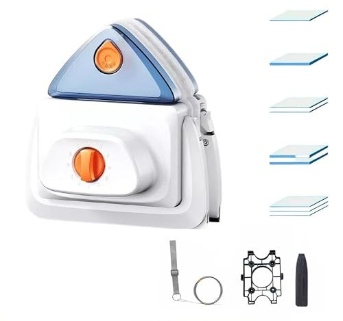 Hooha Fensterreiniger Doppelseitiger Magnetischer Water-Filled Fensterputzer Doppelseiten Professionell Fensterwischer Enthält isgesamt für Türen/Fenstern (Regulierbarer Magnetische 8-40mm)