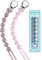 Yolnkos Catenella Portaciuccio Silicone Ciuccio Clips Catena Succhietto Catenelle per Ragazzi Ragazze Regalo per Baby Shower Deisgn a Pezzo Unico 2 Pezzi(Saggio,Viola)