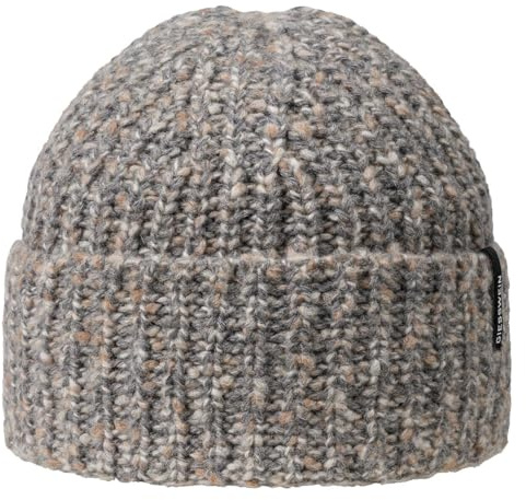 Giesswein Highbeanie Arnstein – Klassische Rippstrick-Mütze mit hohem Umschlag, Strukturierte Wintermütze für Damen