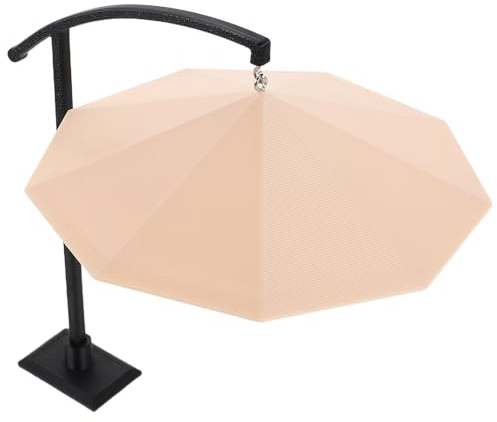 LALADEFIEE 30 aus Kunststoff Kleiner Dekorativer Sonnenschirm für Puppenhaus Garten Selbstgemacht Accessoire für Feengarten und Strandszenen
