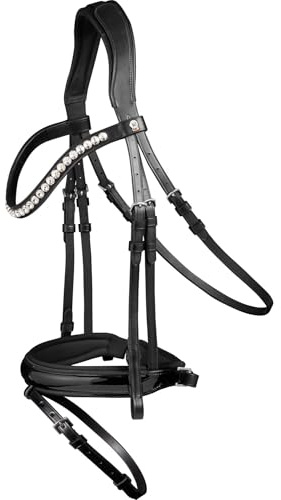 WALDHAUSEN Trensenzaum X-Line Evermore, schwedisch Komb. schwarz/schwarz