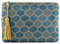 Otto Angelino Damen Otto97 Clutch, Blauer Tropfen, Einheitsgröße EU