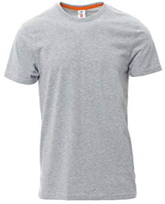PAYPER Hochwertige Baumwoll Shirts Sweatshirts T-Shirt Sunrise Grau Melange (XL)
