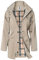 SaphiRose PONCHO Veste de Pluie Longue pour Femme Manteau à Capuche Coupe-Vent Imperméable d'Extérieur Kaki XXL