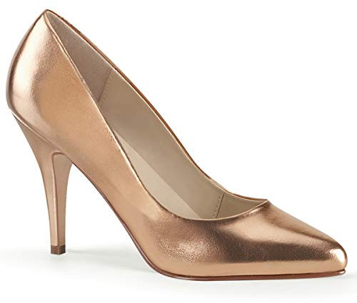 Higher Heels PleaserUSA Damen Pumps Vanity-420 Rose-Gold Gr.38