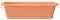 Erhard-Trading Set fioriera Alzira + sottovaso, 80 cm, colore: terracotta
