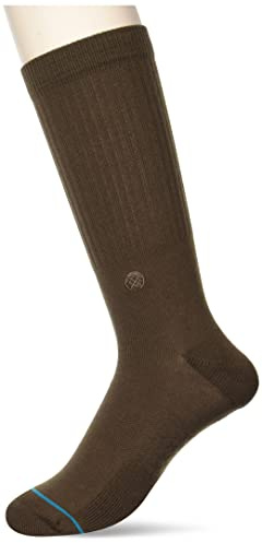 Stance Crew Sock - Icon (Brown, Medium)