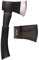 Mil-Tec 15506002 Hache en Acier Mixte Adulte, Noir, Taille Unique