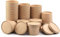 HOT BARGAINS Kraft Paper Soup Containers 12oz/340ml, Pack of 25, Brown Food Bowls with Lids