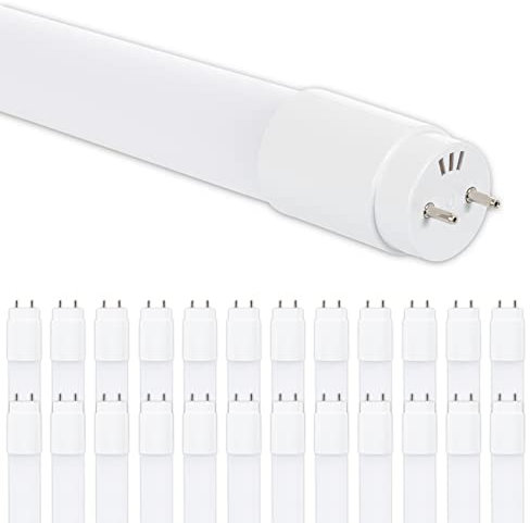 CLAR - Tubo fluorescente LED 120 cm T8 18W, Tubo LED 120cm, Fluorescente LED Techo, Led T8, Tubo de Luz LED, Blanco Frío 6500k (Pack 25), 50195