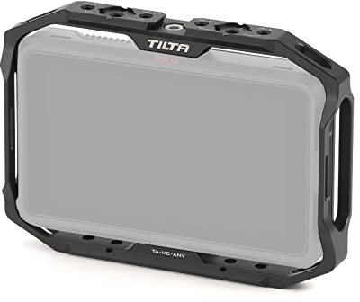 TILTA Monitor Cage for Atomos Ninja V V+, with NATO Rail,HDMI Cables Clamp and Multiple 1/4″-20 threads TA-MC-ANV-B