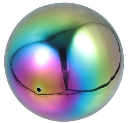 Cabilock Edelstahlkugel Gartenkugel Spiegelkugel Rasen Spiegelpoliert Hohlkugel Reflektierende Gazing Teichkugeln für ?nder Treppe ?en Ornament Dekoration 15cm Garten Kugel Bunt Edelstahlkugel Bunt