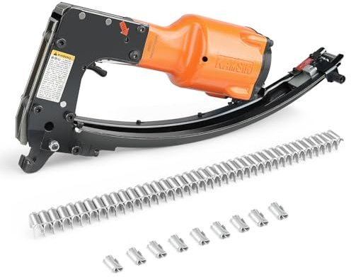 KAMSIN M66S Pneumatic Clinching Clipper, Lightweight, Air Powered | Lightweight pneumatic clinching clipper for spring mattresses and car seats. Air powered for fast, secure fastening.