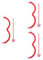 VALICLUD 3 Sets Amor Bogen und Pfeil Set – Amor Kostüm Valentinstag Halloween Amor Requisite Cosplay Party für Herren Damen Kinder, 45X2.2CM