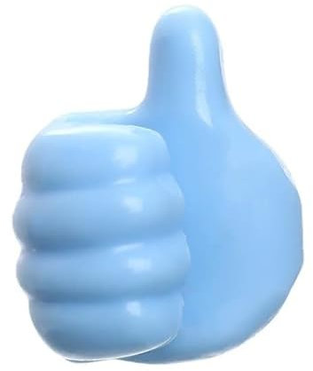 LEPIZ 10/5 Stück Wandhaken, multifunktionaler Hand-Wandclip, hinter der Tür, Schlüssel, Turm-Organizer, Draht- und Datenleitungshalter, Autozubehör, 5 Stück, Blau