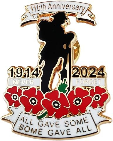 Poppy Badges and Pins 2025 Remembrance Day Lest We Forget Lapel Pin Brooch Decorations Gifts (1)