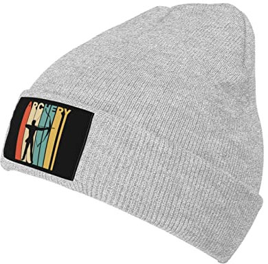 501 Herren Damen Beanie Bogenschießen Im Vintage-Stil Beanie Mütze Warme Slouchy Turban Bequeme Strickmütze Für Adult Angeln Winter