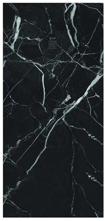 ONDEE - Piatto doccia NOLA3-90x180x3cm - Antiscivolo - Resina - Marmo nero