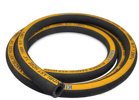 HOLDWIN Sandblast Hose 3/4 ID,1.25 OD,10 Ft Long Heavy Duty Rubber Sandblaster Hose Sandblasting Gun Sandblaster Cabinet