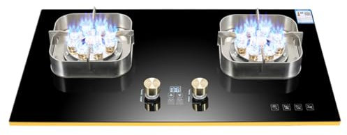 Cuisinière Au Propane, Cuisinière Au Propane Portable À Double Brûleur, Table De Cuisson À Gaz En Verre Trempé Maximum 17060BTU Adaptée À Aux Camping-cars Et Aux Appartements (Color : NG, Size : Sty