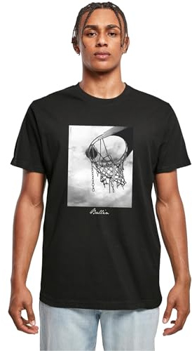 Mister Tee Herren T-Shirt Ballin 2.0 Tee, T-Shirt mit Fotoprint für Männer, Regular Fit, Streetwear, Black, 4XL