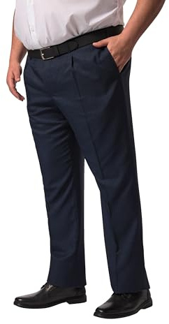 Men Plus Herren große Größen Übergrößen Menswear L-8XL Men+ Businesshose Baukasten Sevilla, bis Gr. 74/35 dunkel Marine 32 830672730-32