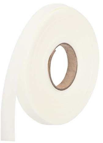 QUARKZMAN 12mm Baumwollköperband Baumwollband Saumband zum Nähen, Säumen, Quilten, Einfassen von Handwerk (Beige Weiß 10 Yards)