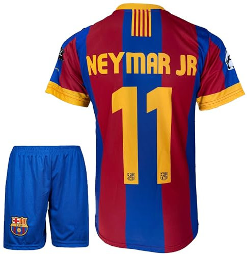 Gokaynex Neymar Barcelona #11, Nostalgie Kinder Trikot Mit Kurz, Limitierte Auflage, beschränkte Auflage (140,Neymar)
