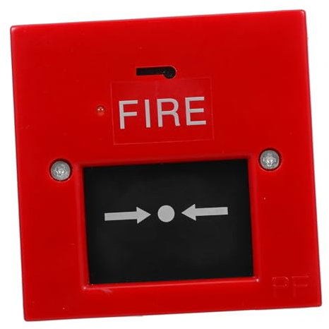 Gatuida Notausgang Alarmknopf Mit Glasbruchdesign Für Feuerwehr Notfälle Universeller Manueller Brandmelder Für Restaurant Büro Und