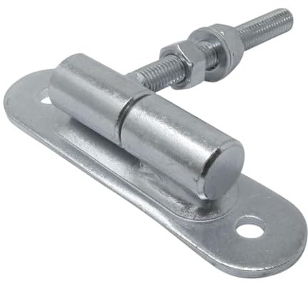 SOTOOLS Torangel, Torscharnier M12 - kugelgelagert, teilbar, 150 x 40 mm für Tore und schwere Türen, aus Stahl, galvanisch verzinkt, inkl. 2 Muttern, 2 Unterlegscheiben und Kugellagerung.