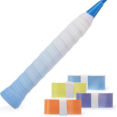 JEYORZY 4 Piezas Cintas de Agarre de Raqueta, Overgrips Padel, Grips Padel Perforados para Raqueta de Tenis,para Bádminton,Antideslizante y de Secado Rápido,Cinta de Agarre para Mango(Multicolor)