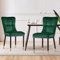 Bekrvio Esszimmerstuhl 2er Set, Samt Esszimmerstühle mit hoher Rückenlehne & goldenen Metallbeinen, Dining Chairs,Moderne Stühle für Esszimmer, Wohnzimmer oder Küche, Komfortsitz bis 150 kg