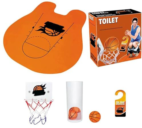 Congerate Slam Dunk Schlafzimmer - Badezimmer Toilettenbüro Mini Basketball Basketball Dekompress Gadget Home Dekoration Gadget für Bildung von Kindern Tiere Spielen und Liebhaber von Liebhabern
