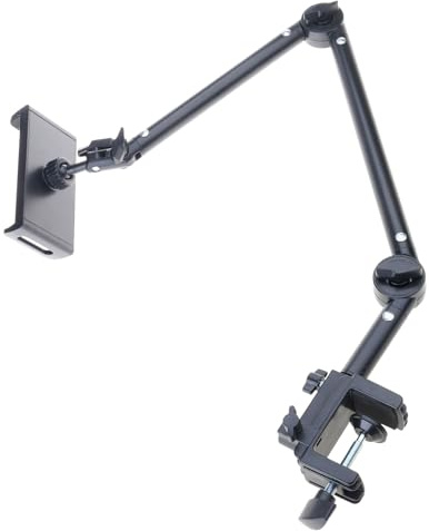 WKabnkn Supporto per Tablet da Letto Regolabile Supporto per Telefono da Letto Montaggio 360 Gradi Rotabile Braccio Pieghevole in Alluminio