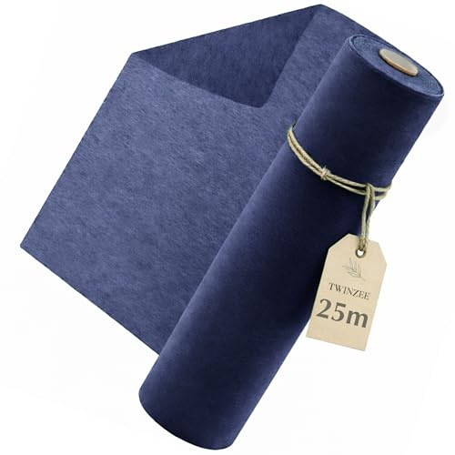Twinzen Vlies Tischläufer 30 cm x 25 m Wiederverwendbar Mitternachtsblau | Weiche Oberfläche · Individuell zuschneidbar · Perfekt für festliche Anlässe · Vielseitig einsetzbar · Langlebiges Material