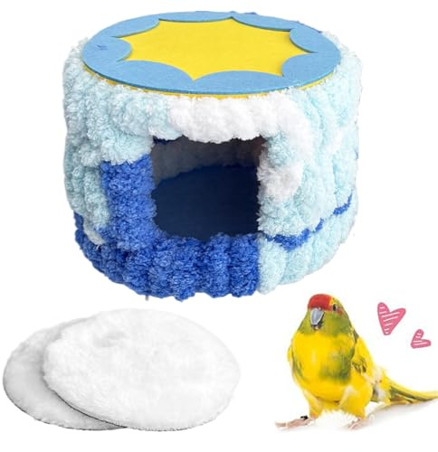 Generico Vogelhaus für Käfig – Plüsch-Hängematte für den Winter, für Papageien, für kalte Eichhörnchen, Kanarienvogel, Chinchilla