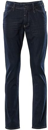 Mascot 15379-869-66 Frontline Manhattan Jeans, Gewaschener Dunkelblauer Denim, W32L34 Größe