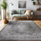 SIMPEX Orientalischer Teppich Wohnzimmer, Schlafzimmer, Esszimmer, Läufer, Flur Boho Teppich Kurzflor Weich 12 mm Carpet Orient, Grau, 300 x 400 cm