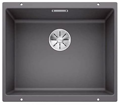 Blanco SUBLINE 500-U 523 433 Fregadero Cocina, Gris Roca, 500mm