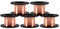 5 Rollen Emaillierter Kupferdraht Draht, 0,1 Mm x 12 M Kupferlackdraht, Magnet Wickeldraht, Reparaturdraht, zur Verbinden Löten Oder, Herstellung eines Elektromagnet Motormodells