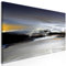 decomonkey Bilder Abstrakt 150x50 cm 1 Teilig Leinwandbilder Bild auf Leinwand Vlies Wandbild Kunstdruck Wanddeko Wand Wohnzimmer Wanddekoration Deko Kunst wie gemalt schwarz grau