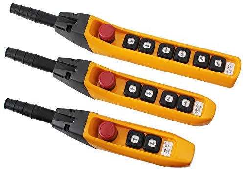 Hängetaster Kran Steuerung in 3 Ausführung auswählbar 2-Taster, 4-Taster & 6-Taster Ausführung (4-Tasten)
