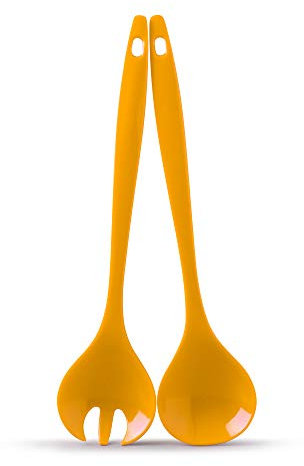 Zeal G205M Melamine Salad Server Set – Mustard