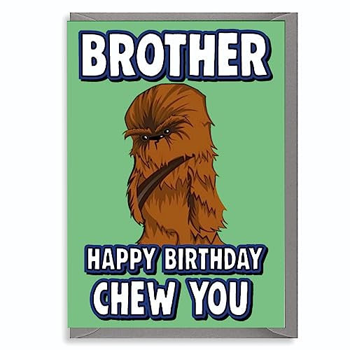 Cheeky Chops Geburtstagskarte für Bruder, lustig, Star Wars C632