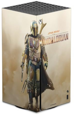 DeinDesign Skin kompatibel mit Microsoft Xbox Series X Folie Sticker The Mandalorian Star Wars Offizielles Lizenzprodukt