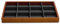 Oirlv Massivholz 12 Gitter Schmucktabletts Stapelbar Schmuckschublade Armband/Uhren Vitrine Display Aufbewahrung(Grau)