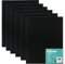Exerz 30x40cm Malkarton 6er Set Schwarz- Leinwand-Panele 0.3cm dick 280GSM 100% Baumwolle/Weiß - Kunstleinwandtafel für Acrylfarben, Ölfarben - Dreifach Grundiert/Ohne Säure/Mittelkörnig