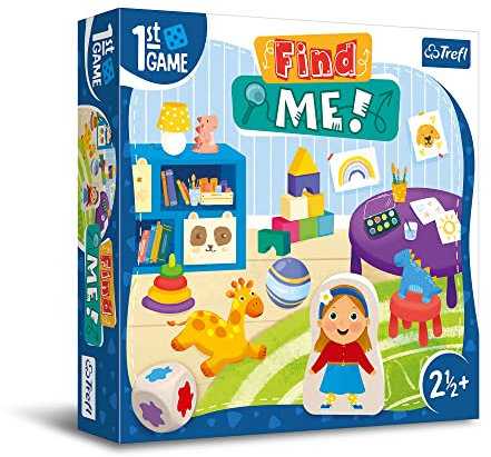 Trefl - Find me, Erstes Brettspiel - Brettspiel für die Kleinsten, Gegenstände Finden, kooperatives Spiel für Kleinkinder, große Elemente, spielerisches Lernen, Spiel für Kinder ab 2,5 Jahren