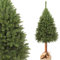 KADAX Weihnachtsbaum, künstlicher Christbaum 220 cm aus PVC-Kunststoff, Fichte mit Stamm, Ø ca. 110 cm Baum mit 42 Zweigen und 11 Baumkronen, Tannenbaum, Weihnachtsdekobaum (Elfenhut 220 cm)