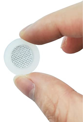 Qrity 20Stück Siebdichtung Dichtung, Flach Unterlegscheiben, 19mm O Ring Unterlegscheiben Dichtung Filternetz, Mesh Silikon Unterlegscheiben